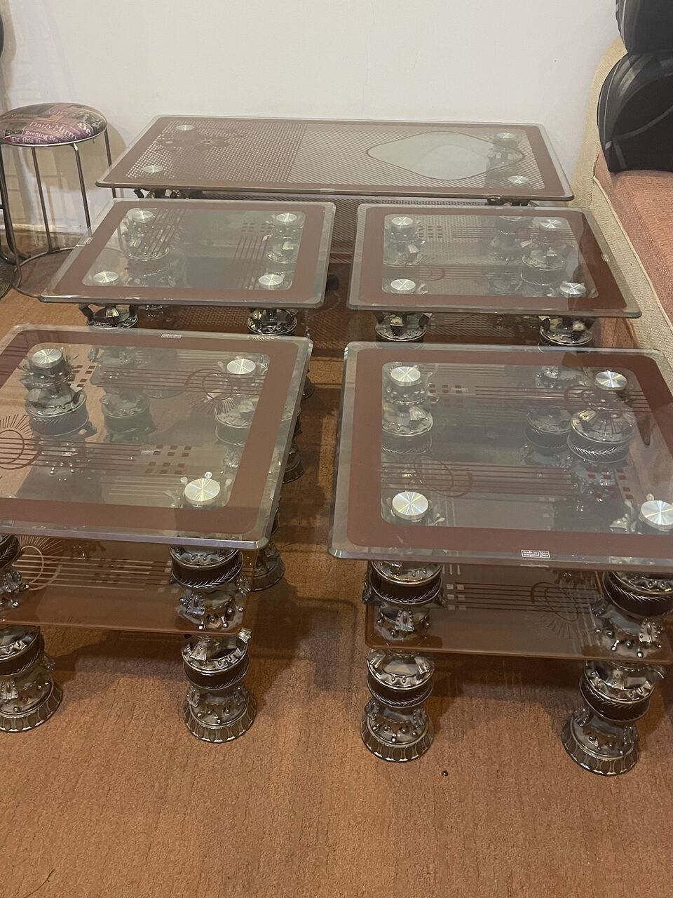 Dammam, Furniture, SAR 1200,  Kitchen Cabinets And Glass Center Table With Side 4 Tabels