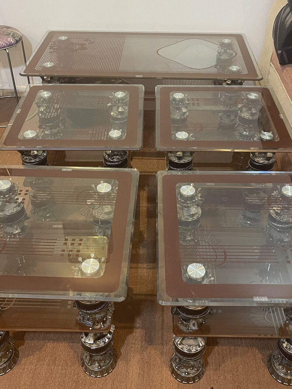 Dammam, Furniture, SAR 1200,  Kitchen Cabinets And Glass Center Table With Side 4 Tabels