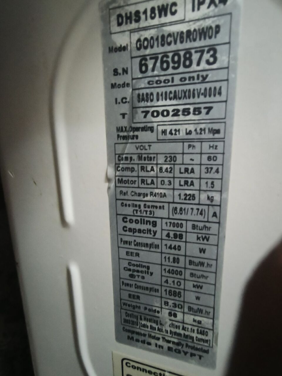 Mushrefah, Air Conditioners, SAR 1000,  I Want To Sale Out My Split Ac