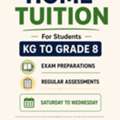Offering Home Tuition For Grade KG To 8th