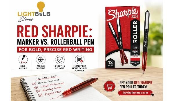 New York, Appliances, USD 12,  Red Sharpie: Marker Vs. Rollerball Pen For Bold Writing