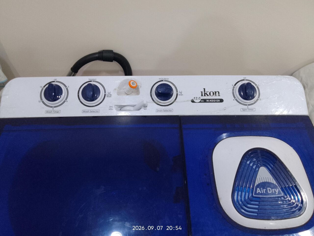 Khobar, Appliances, SAR 425,  IKON 12KG Semi Automatic Washing Machine