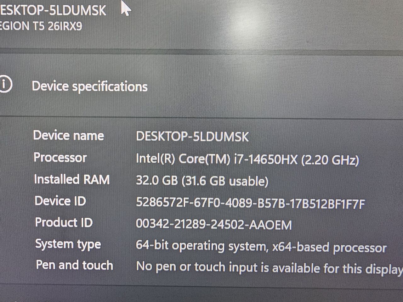 Al Rehab, Computers, SAR 5500,  Lenovo Legion T5 4070 Super