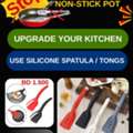 BHD 2, Silicon Spatulas Tongs For Non Stick Fry Pans