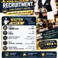🔥 URGENT | 5 WAITERS REQUIRED – DIRECT HOTEL | SAR 1,800 + FREE FOOD | KAFALA WITHIN 1 WE