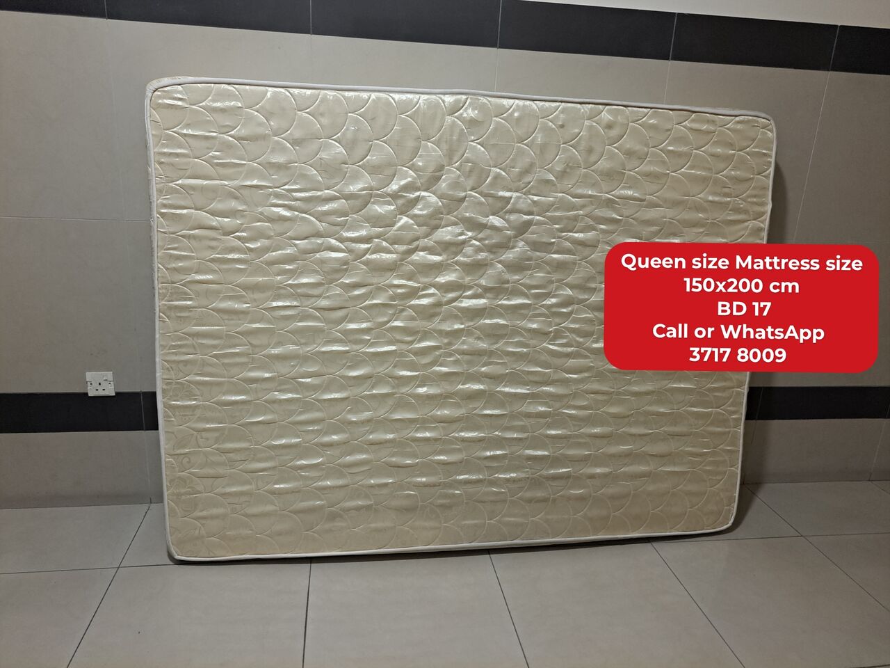 Manama, Furniture, BHD 17,  @@Queen Size Mattress In Good Condition For Sale With Delivery