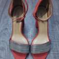 SAR 80, Derimod Red Ankle Strap Block Heels