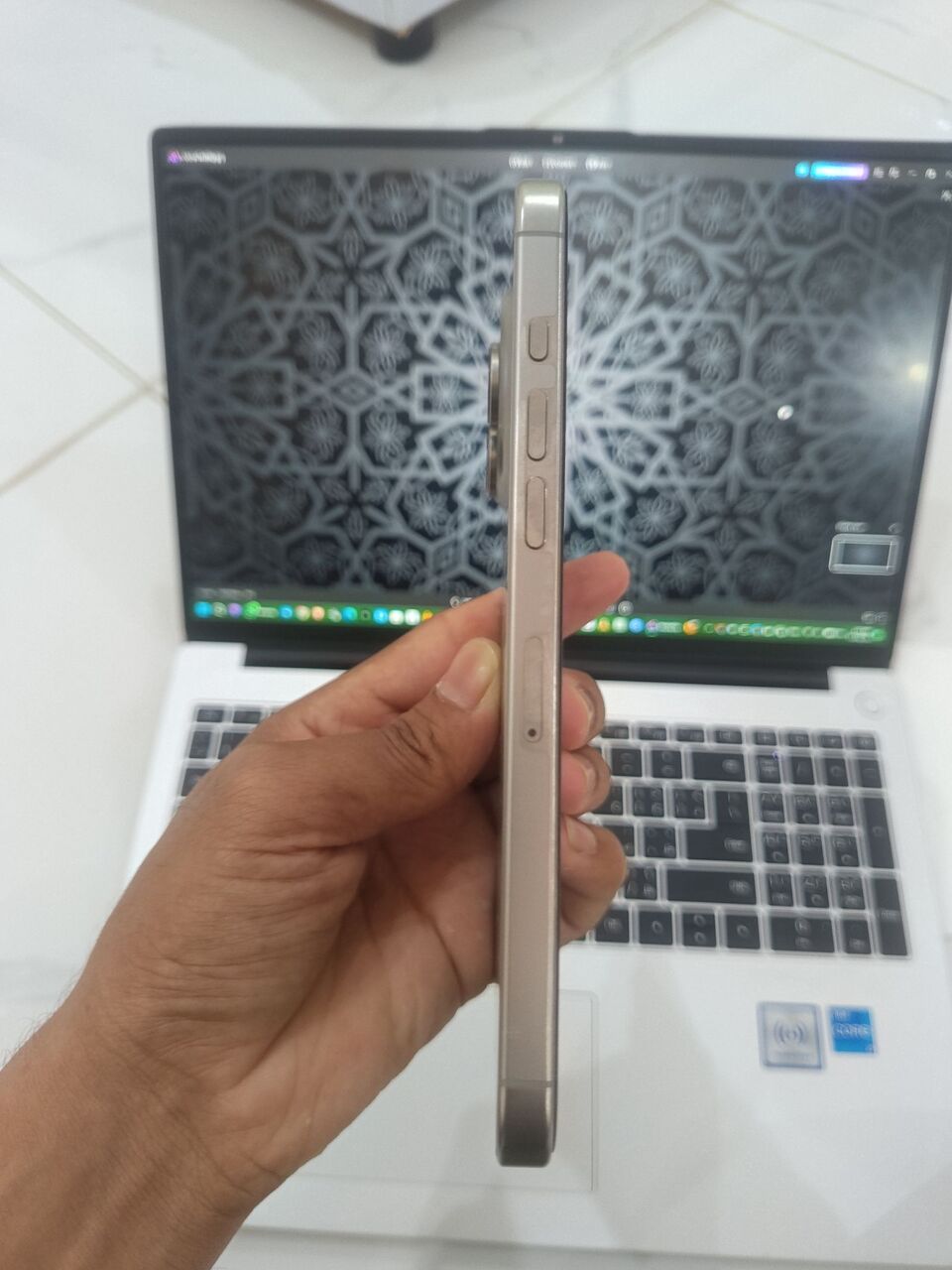 Al Malaz, Electronics, SAR 3650,  IPhone 16 Pro Max 256GB Natural Titanium (97% BH) - Zero Scratch - Full Box