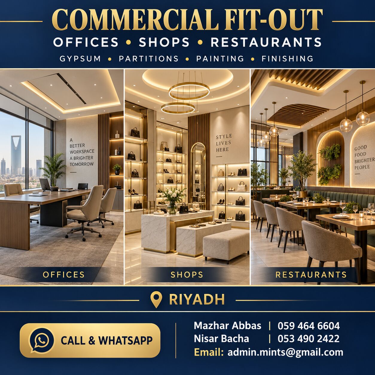 Makkah, Interior Design, Commercial Fit-Out | Offices, Shops & Restaurants | Riyadh