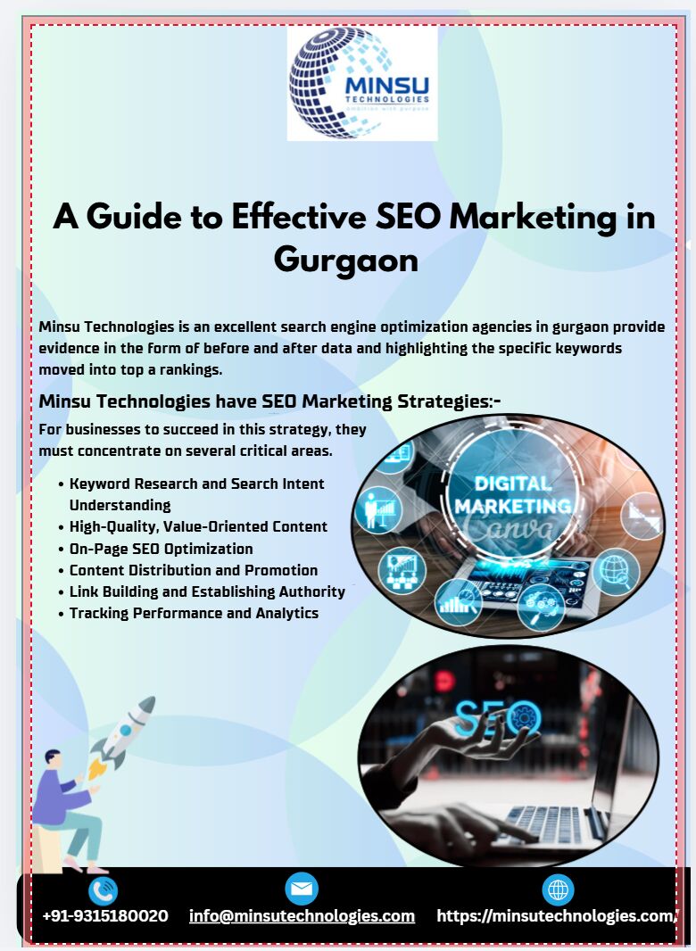 Gurgaon, Marketing, A Guide To Effective SEO Marketing In Gurgaon