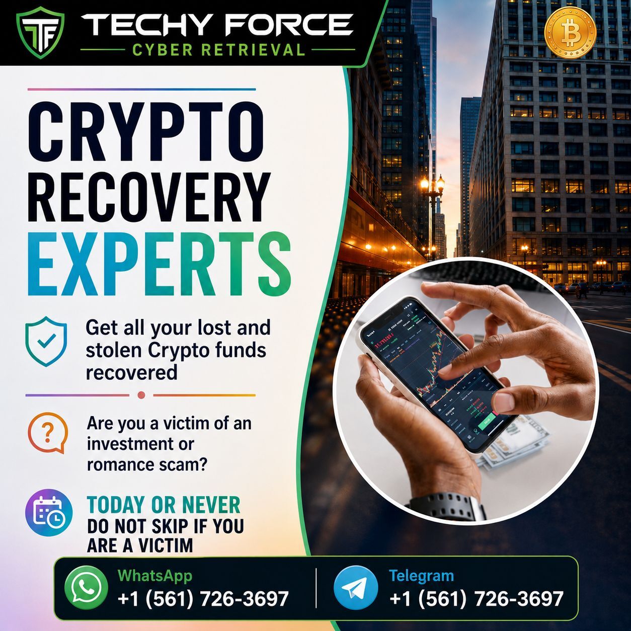 Chicago, Appliances, USD 500,  TECHY FORCE CYBER RETRIEVAL&rsquo;s Expert Advice For Maximizing Cryptocurrency Recovery Opportu