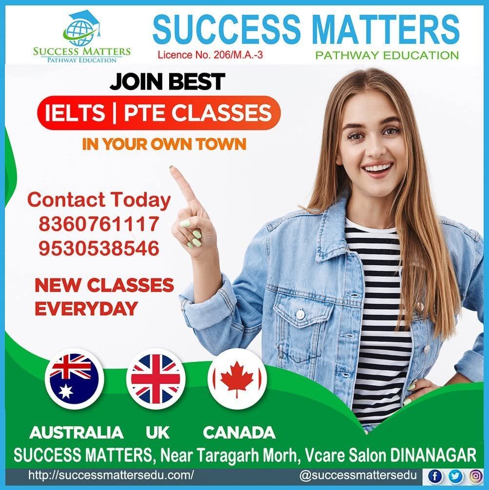 Punjab, Education, PTE Coaching Classes For Effective Exam Preparation | Success Matters