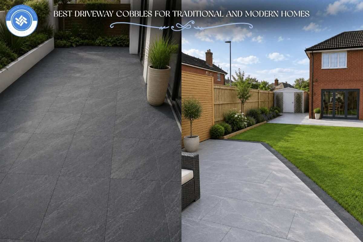 London, Farm & Garden, Grey Porcelain Paving By East Yorkshire Stone