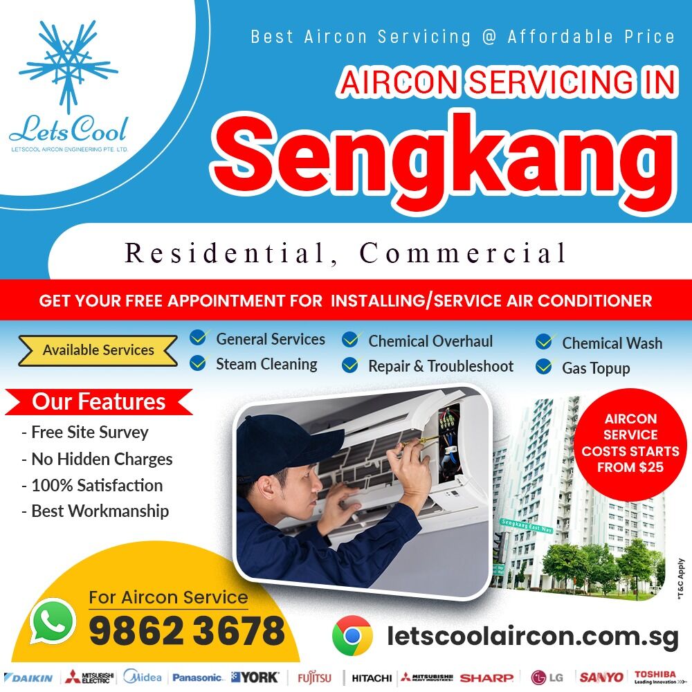 Singapore, Air Conditioners, SGD 25,  Aircon Servicing Sengkang