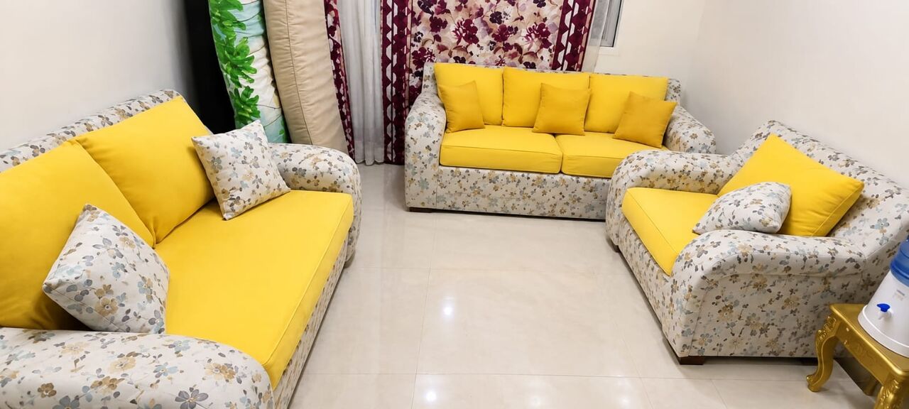 Khobar, Furniture, SAR 350,  Urgent Sale 6 Seater Sofa Set