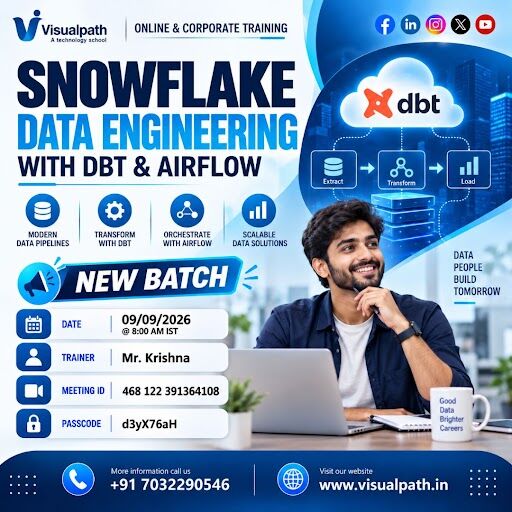 Hyderabad, Lessons Offered, Snowflake Data Engineering New Batch For Career Growth