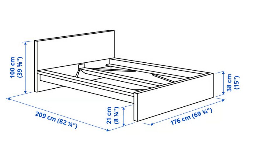 Khobar, Furniture, SAR 450,  Queen Size Bed Without Mattress