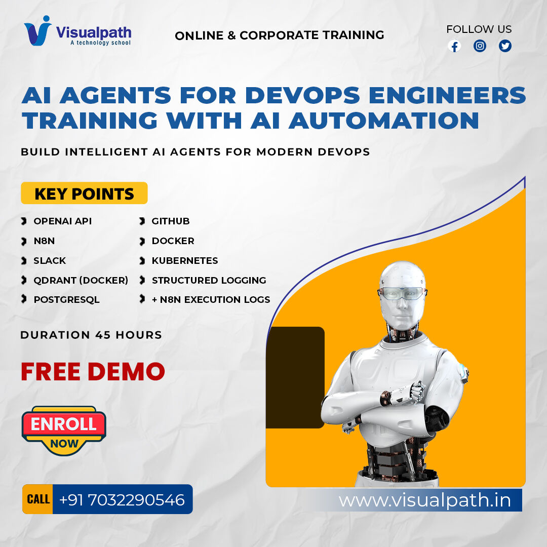 Hyderabad, Lessons Offered, Master AI Agents For DevOps Engineers Course | Visualpath