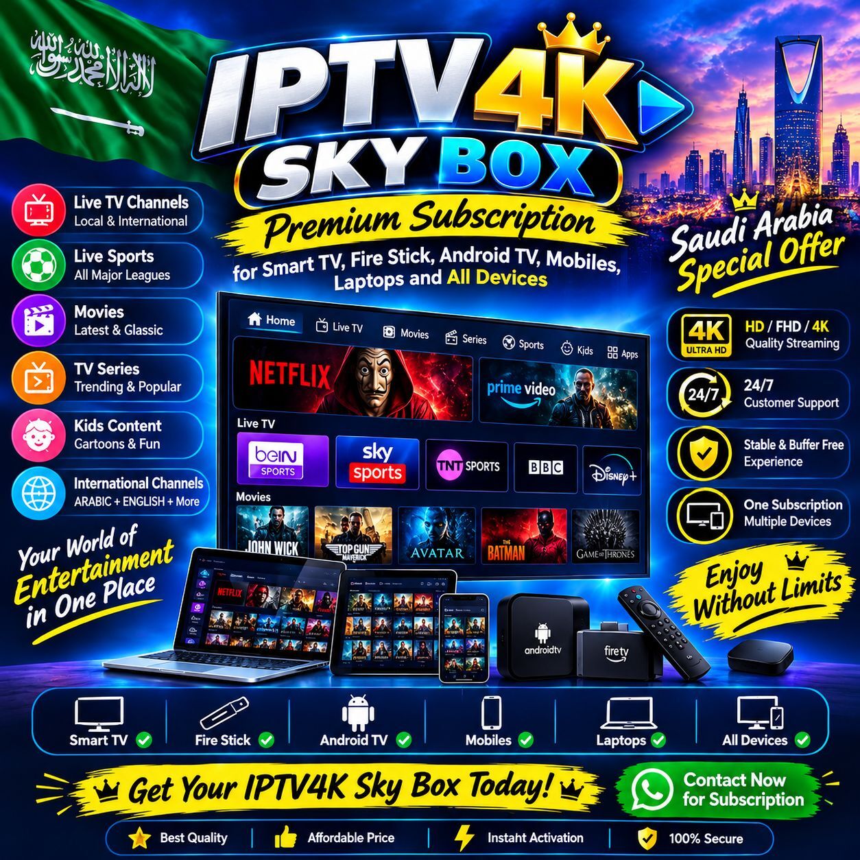 Riyadh, Job Seekers, 🇸🇦 Premium IPTV Saudi Arabia – Enjoy Arabic Entertainment, International Channels, Live