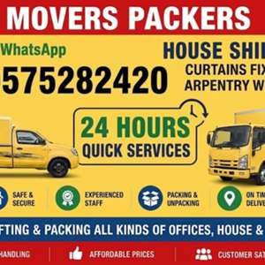 PROFESSIONAL(PAKISTANi)♥️MOVERS❤️PACKERS◼️PEST CONTORL SOLUTION BEST PIRCE0575282420