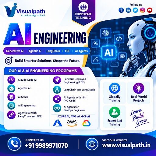 Hyderabad, Lessons Offered, AI & AI Engineering Corporate Online Training At Visualpath