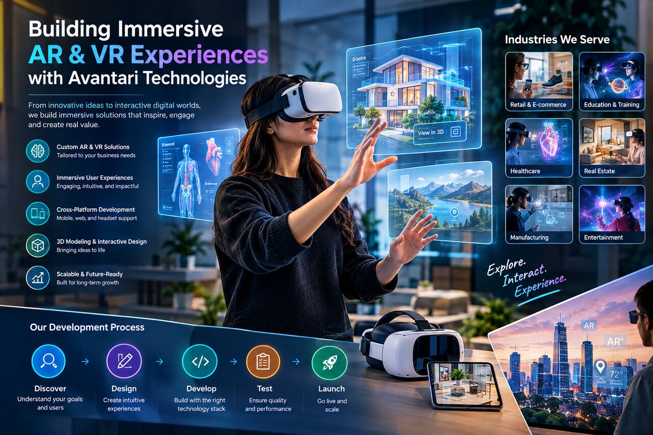 Hyderabad, Software Development, Create Immersive AR & VR Experiences With Avantari Technologies