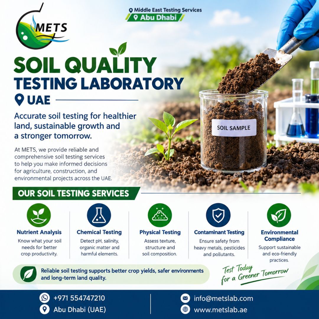 Abu Dhabi, Business, Best Soil Testing Laboratory Abu Dhabi For Reliable Soil Analysis