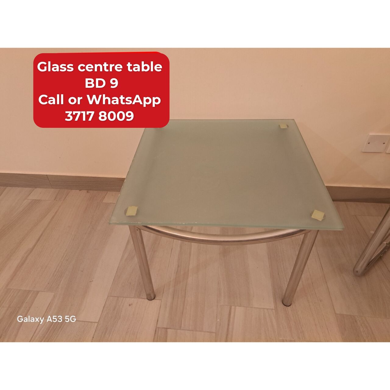 Manama, Furniture, BHD 9,  @@Glass Table  In Good Condition For Sale With Delivery