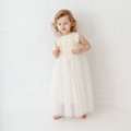 USD 86,  Boho Ivory Flower Girl Dress, Tulle Wedding Dress For Girls