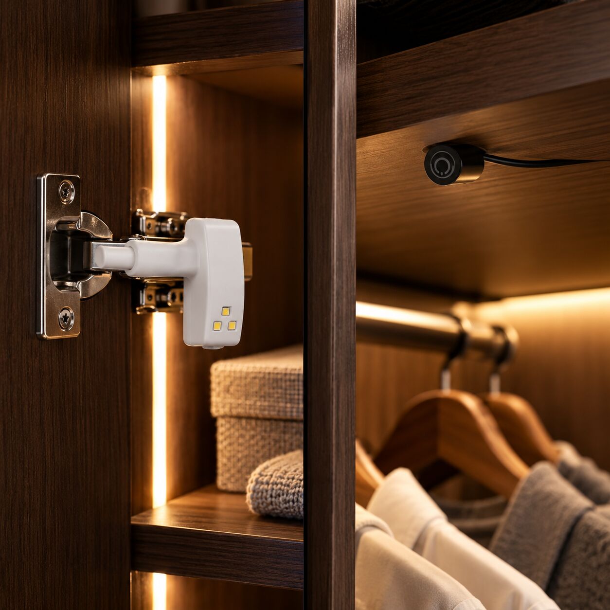 Noida, Electronics, Hinge-Mounted Sensors Vs Separate Door Sensors | Cabinet Lighting