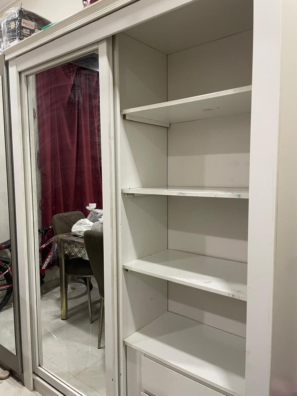 Al Aziziyah, Furniture, SAR 300,  White Color Sliding Door Cupboard