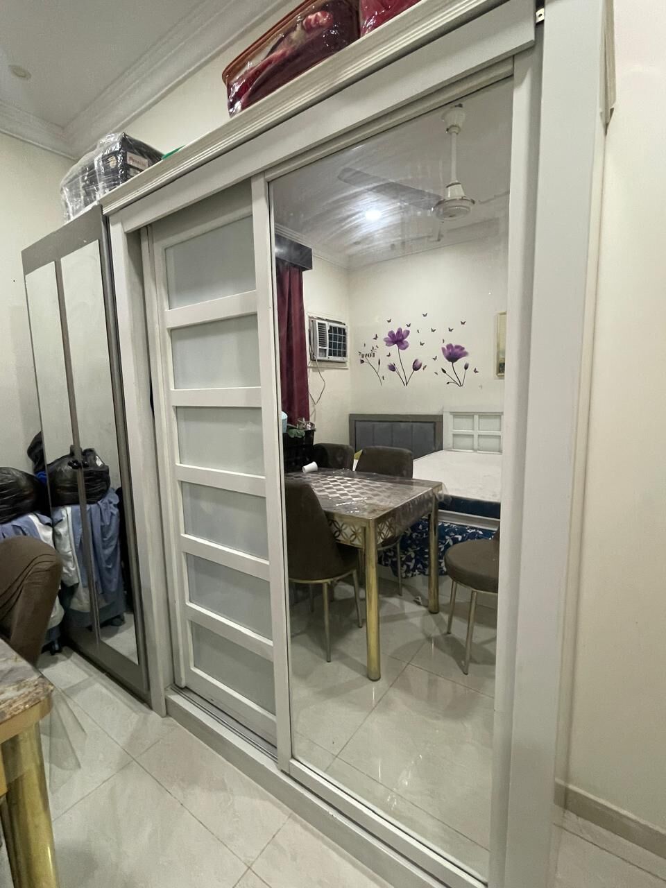 Al Aziziyah, Furniture, SAR 300,  White Color Sliding Door Cupboard