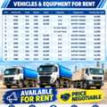 Available 6×6 Water Tankers And 16 CBM Dump Trucks For Rent With Drivers