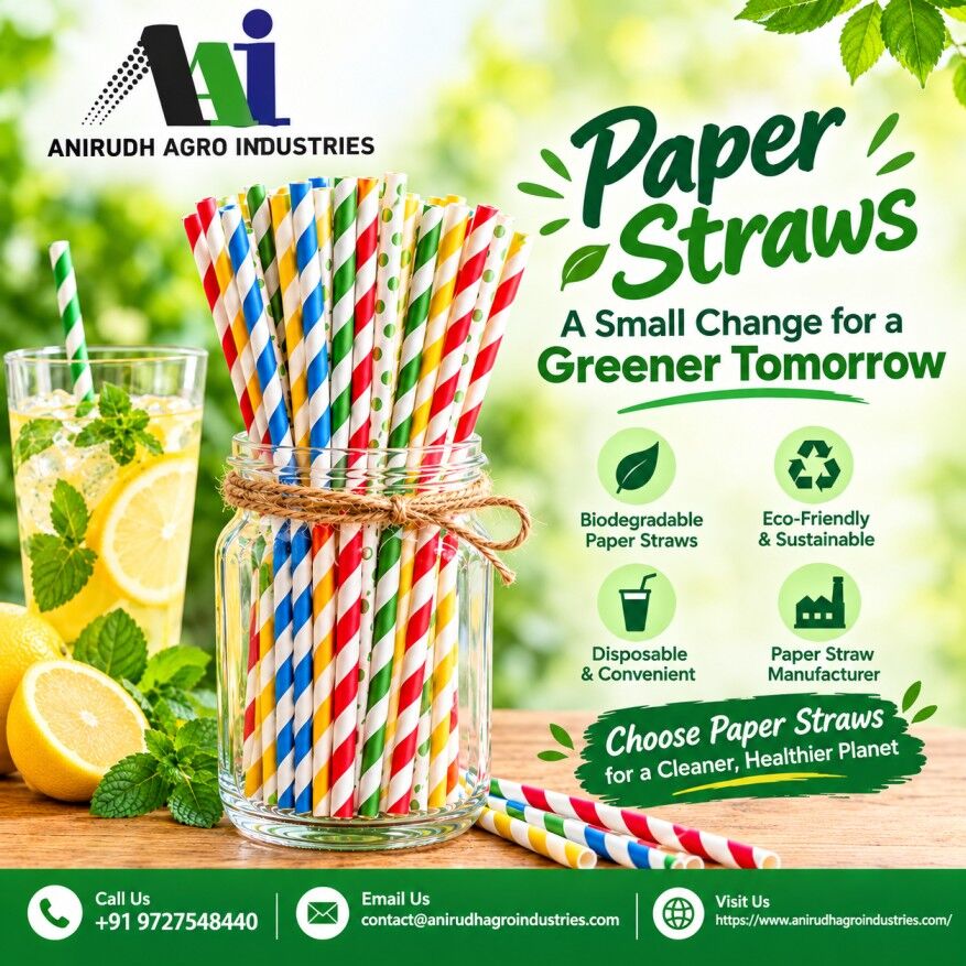 Ahmedabad, Household Items, INR 100,  Biodegradable Paper Straws Manufacturer & Supplier For Bulk Order