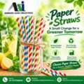 INR 100,  Biodegradable Paper Straws Manufacturer & Supplier For Bulk Order