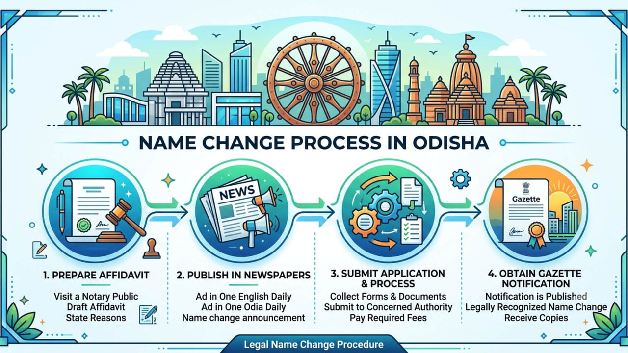 Odisha, Legal, Apply Online For Gazette Name Change In Odisha | Vakil India