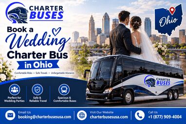 Austin, Passenger Transport, Reserve A Wedding Charter Bus Rental In Ohio, USA