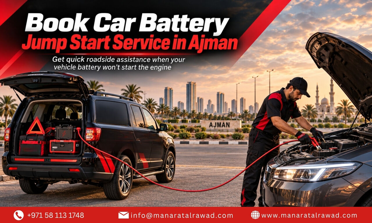 Ajman, Automotive, Book Car Battery Jump Start Service In Ajman