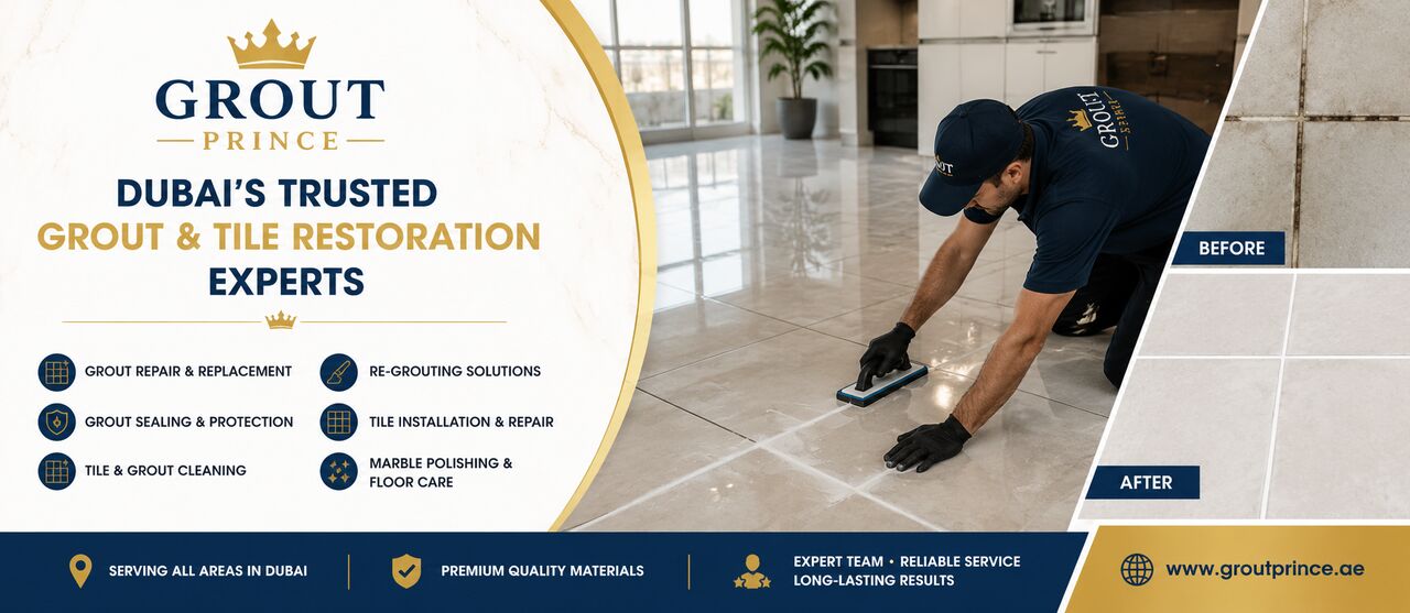 Dubai, Cleaning, Tile Grouting Service, Grout Repair & Replacement In Dubai