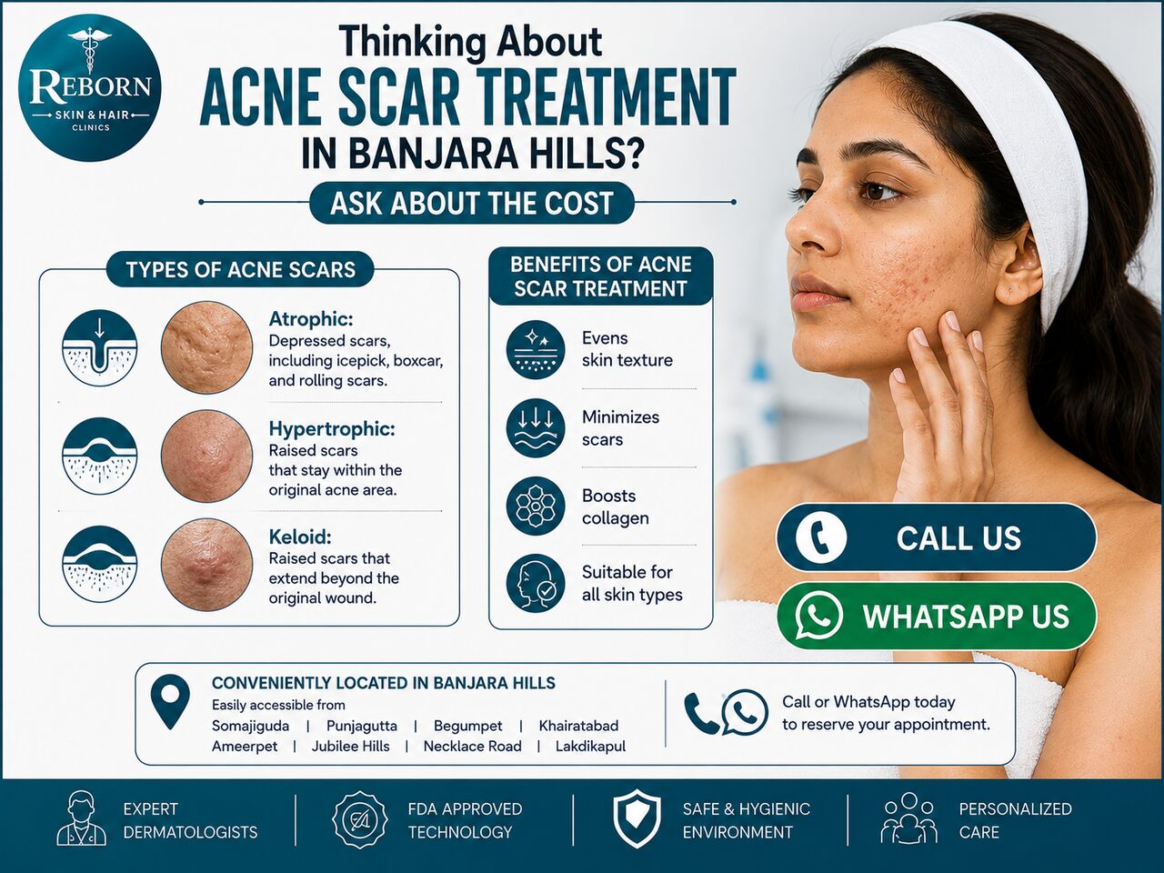 Hyderabad, Health & Beauty Items, INR 2499,  Acne Scar Treatment In Banjara Hills &ndash; Check The Cost Before You Decide