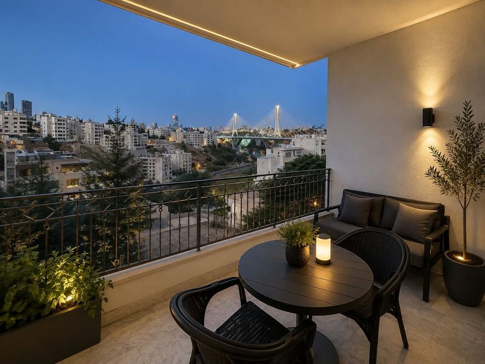 Amman, Apartments, Flats, Houses & Villas, JOD 12000/year,  Furnished,  2 BR,  ✨ Two-Bedroom Luxury Living With Breathtaking Views 🏡