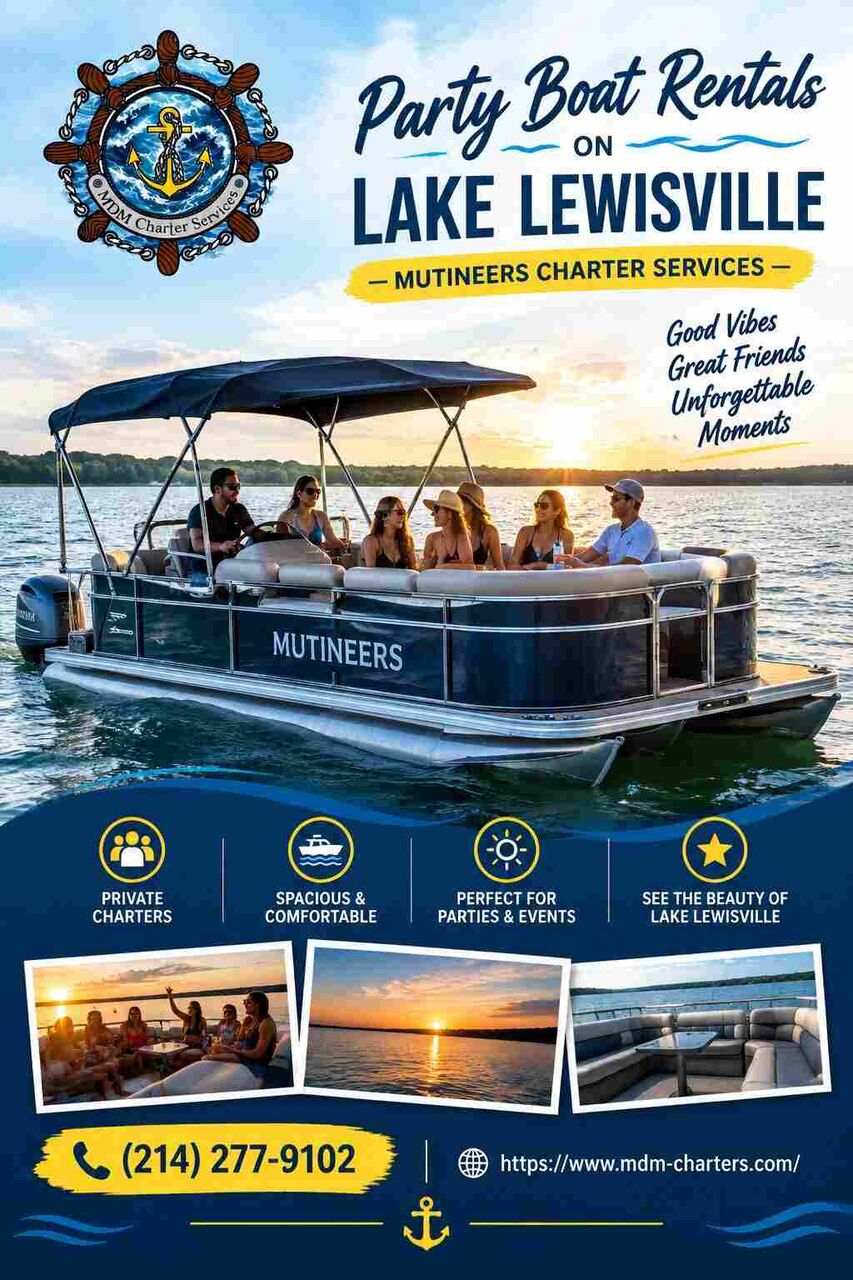 New York, Travel, Party Boat Rentals On Lake Lewisville &mdash; Mutineers Charter Services