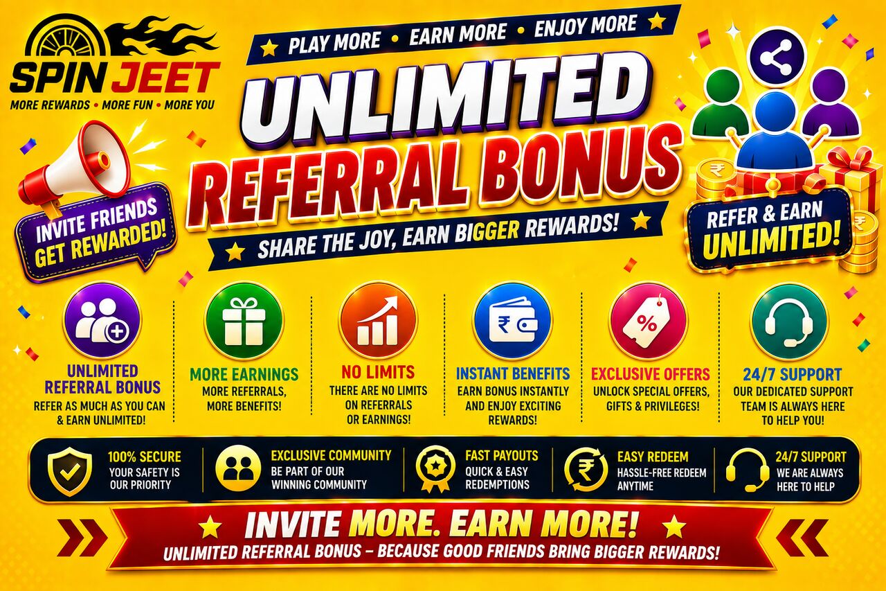 Mumbai, Sports, Spinjeet Unlimited Referral Bonus &ndash; Discover The Value Of Every Referral