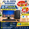 BHD 68,  Back To School Offer HP Core I5 6th Generation Computer Set HP Wide LED Monitor + 8GB RAM