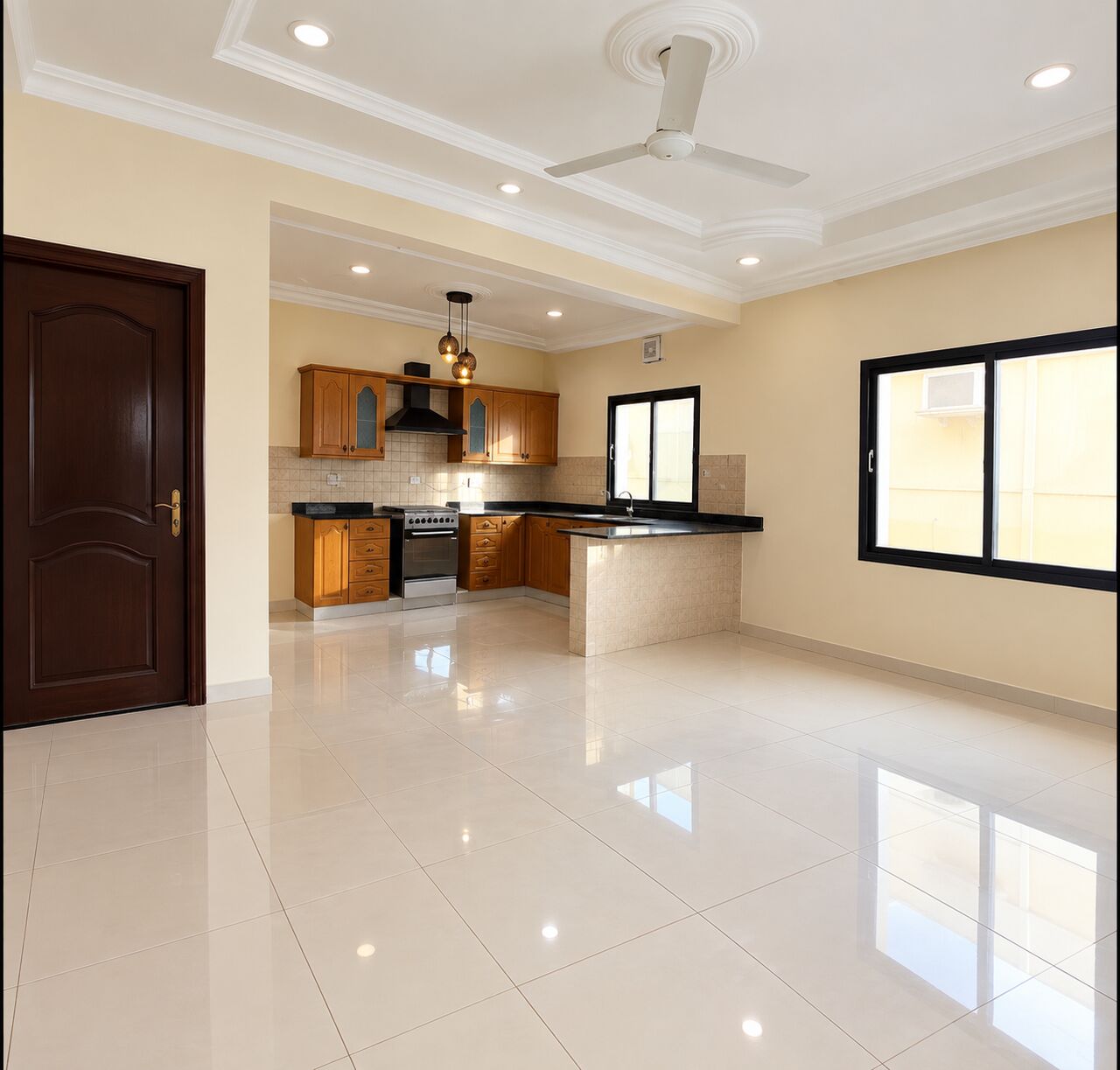 Jid Ali, Apartments, Flats, Houses & Villas, BHD 220/month,  2 BR,  For Rent : Ground Floor Apartment In Jid Ali.