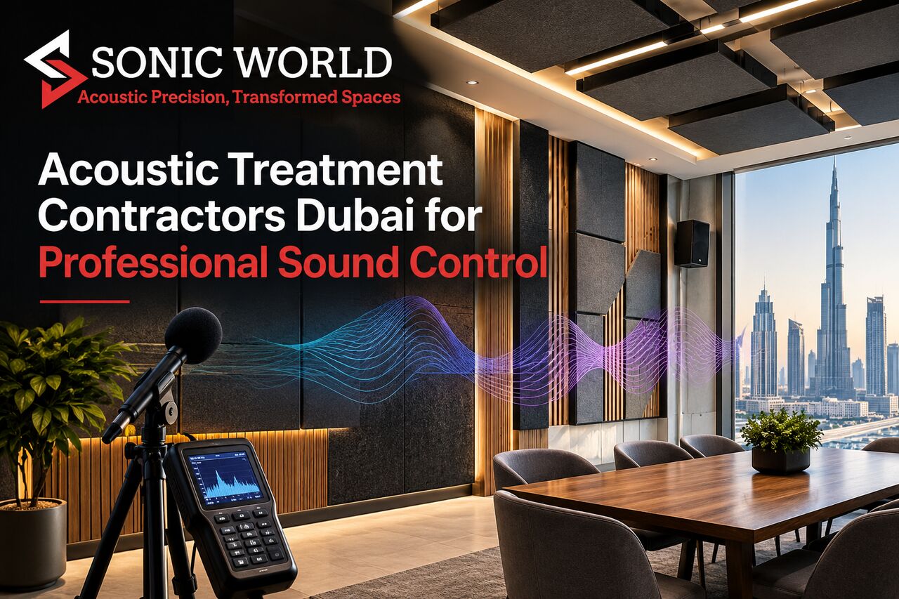 Dubai, Real Estate, Acoustic Treatment Contractors Dubai For Professional Sound Control