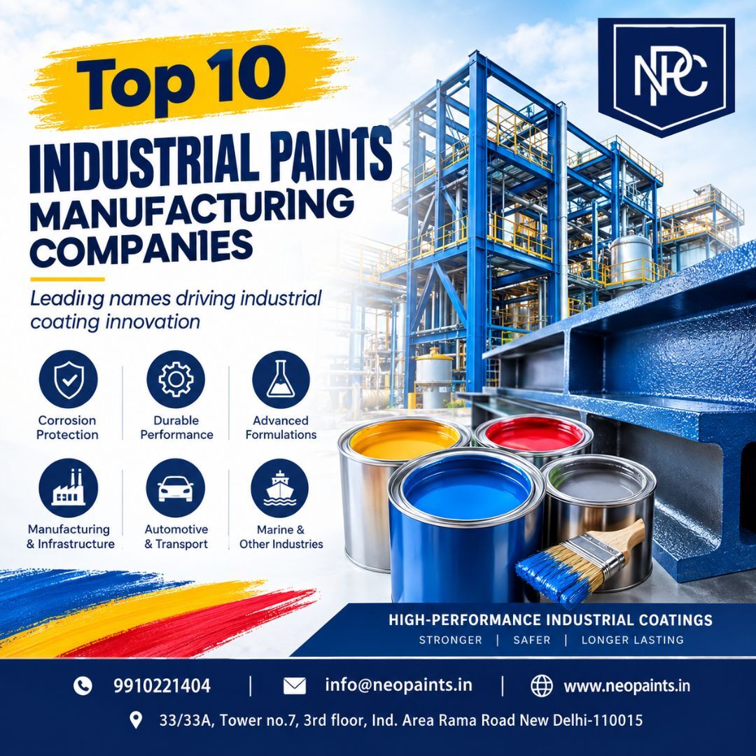 New Delhi, Materials, Get Top 10 Industrial Paints Manufacturing Companies In India | Neo Paints