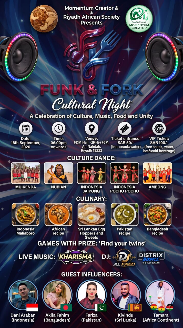 Riyadh, General, Funk & Fork Cultural Night