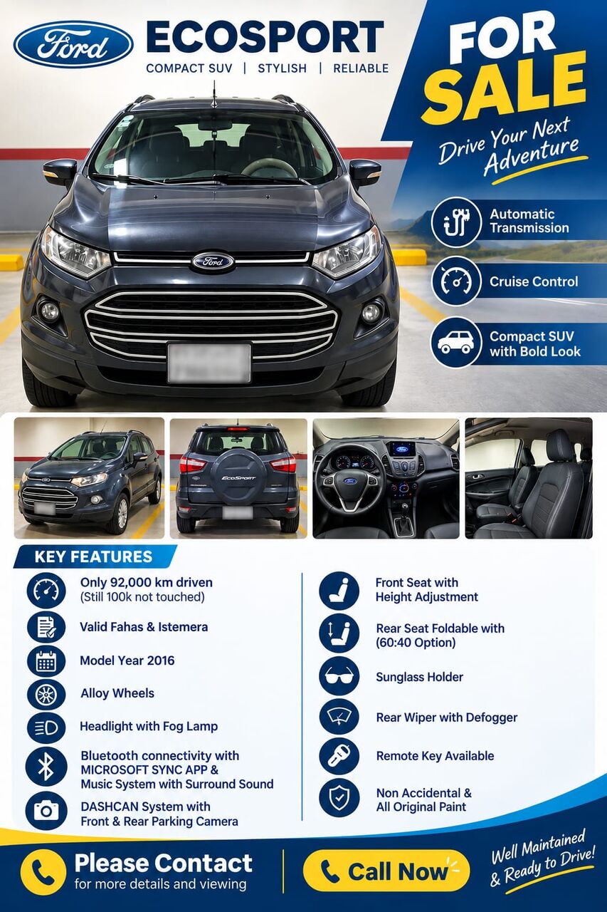 Dammam, Vehicles, Cars & Trucks , SAR 33500,  2016,  2016,  Automatic,  92000 KM,  🚗 Car For Sale – Excellent Condition – Ready To Drive