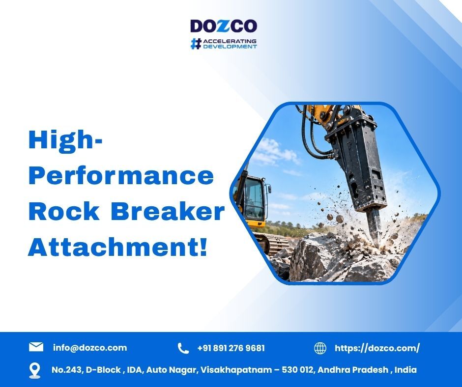 Visakhapatnam, Construction, Improve Job Site Efficiency With A High-Performance Rock Breaker